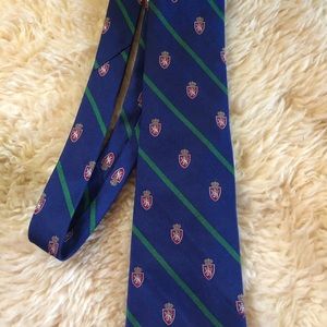 Blue stripped Polo tie